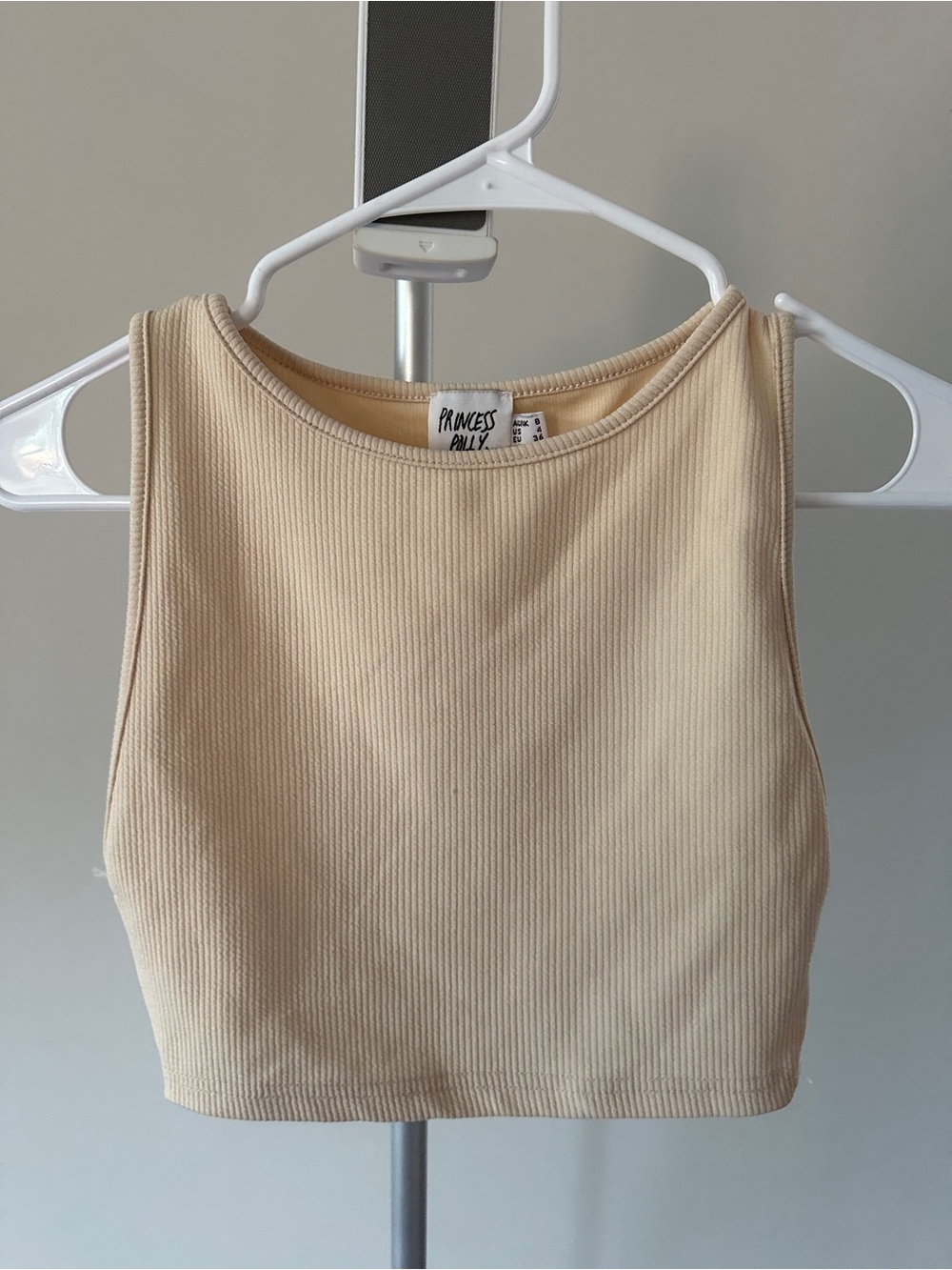 Princess Polly Eloise Ribbed Crop Top